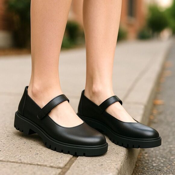 Vionic Uptown Leather Mary Jane Flats Comfort Shoes Women’s Size 11 W New in Box - Picture 1 of 14
